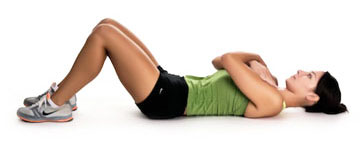 abdominal crunch on your back